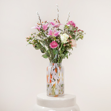 Blumenbox Yara mit Konfetti-Vase 